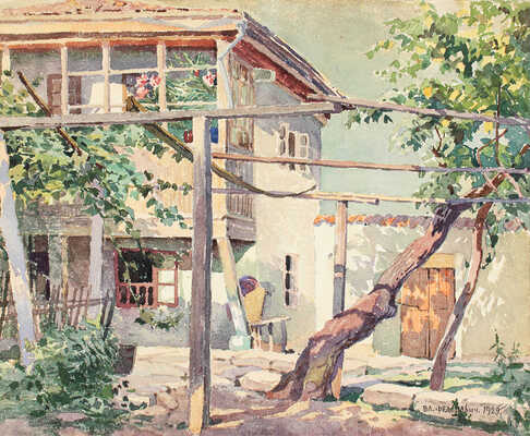 Федорович Владимир Николаевич. Бахчисарай. Хан-Джами. Татарский дворик 